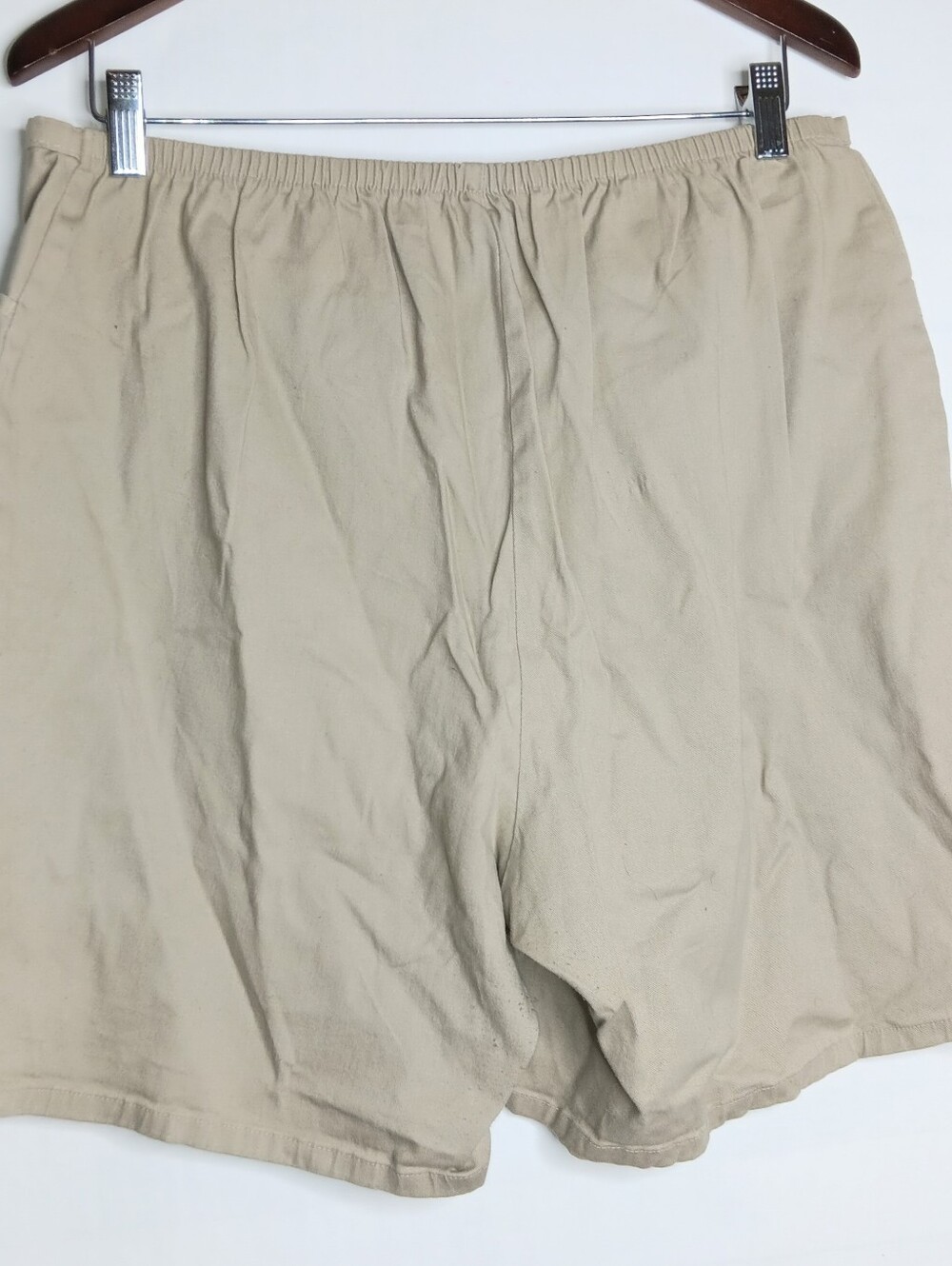 Denim & Co Vintage Large Cotton High Waist Shorts Women's Stretch
